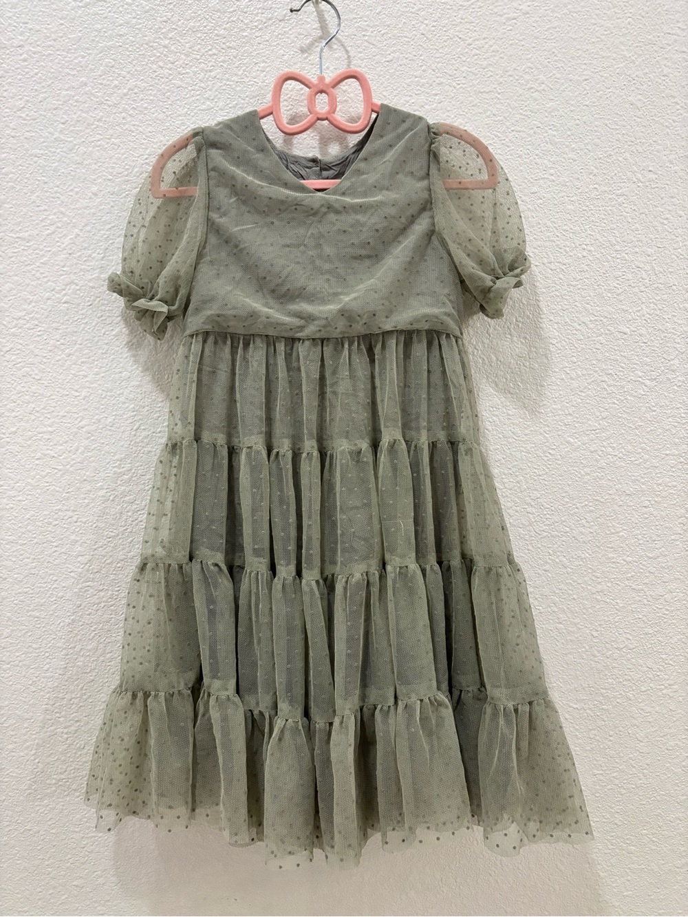 Noralee Toddler Girl Green Layered Tulle Dress Size 4